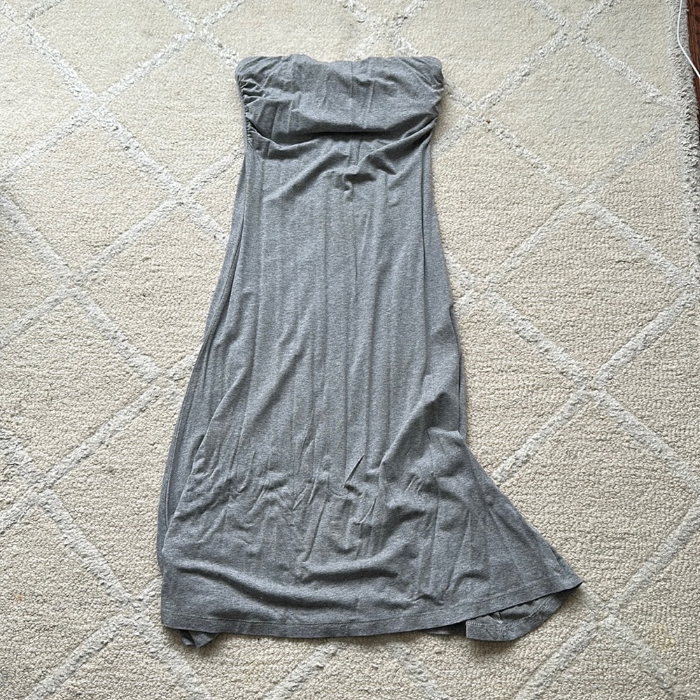 Strapless midi dress
